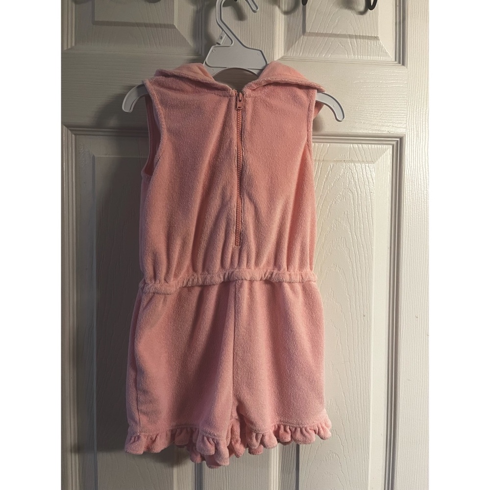 Hooded terry cloth cover up